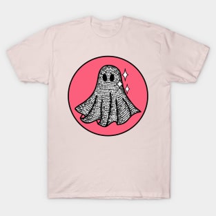 Pink Retro Disco Ghost T-Shirt
